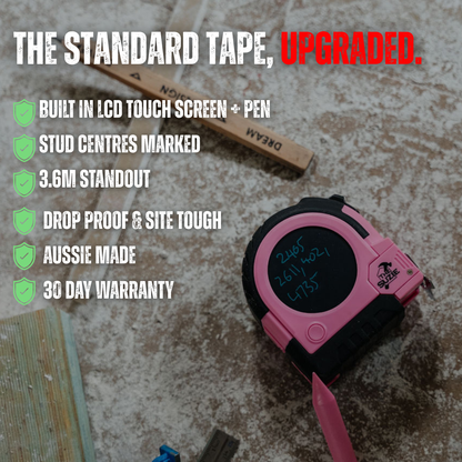 THE SUZIE 8M LCD TAPE MEASURE