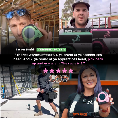 THE SUZIE 8M LCD TAPE MEASURE