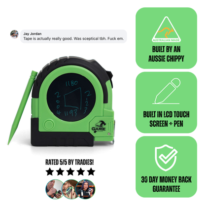 THE GARIE 8M LCD TAPE MEASURE