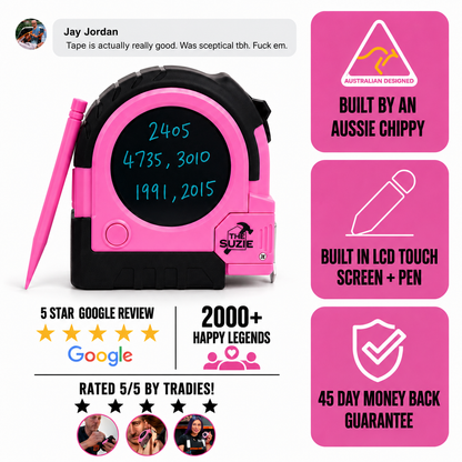THE SUZIE 8M LCD TAPE MEASURE