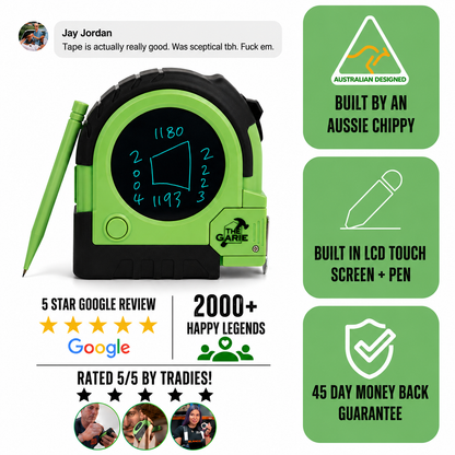 THE GARIE 8M LCD TAPE MEASURE